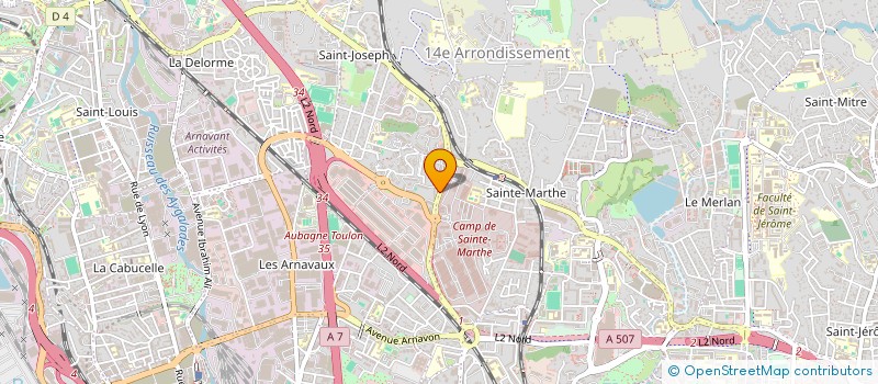 localisation de l'entreprise NAAMI BAT à MARSEILLE