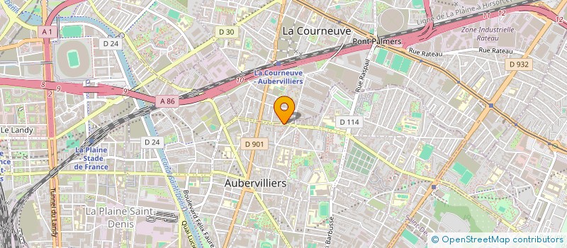 localisation de l'entreprise NAAVALAN à LA COURNEUVE