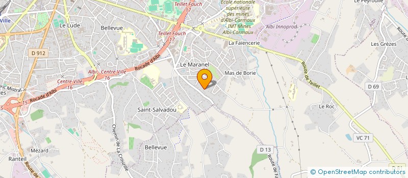 localisation de l'entreprise NABADE à ALBI