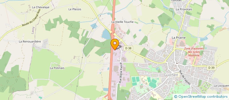 localisation de l'entreprise NABANA  GUICHEN