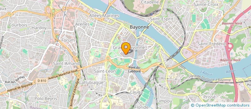 localisation de l'entreprise NABATE à BAYONNE