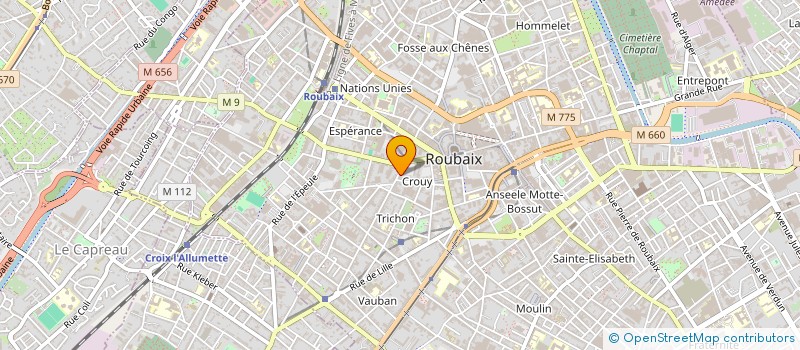 localisation de l'entreprise NABELLA à ROUBAIX