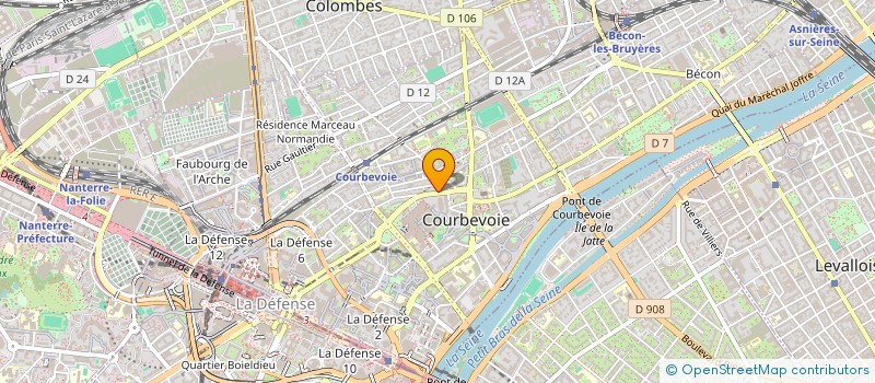 localisation de l'entreprise NABI à COURBEVOIE