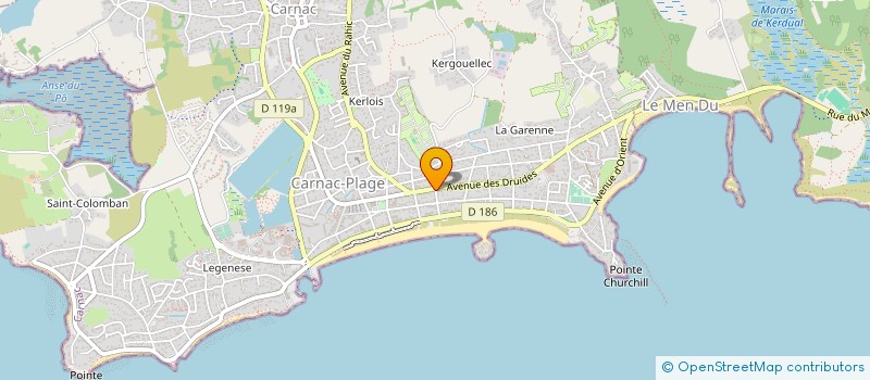 localisation de l'entreprise NABI & FILS à CARNAC