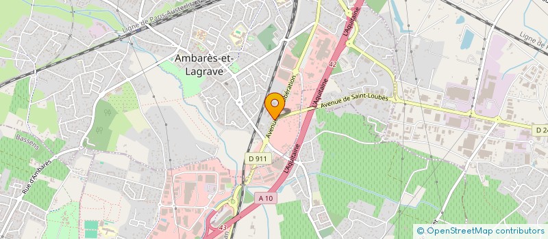 localisation de l'entreprise NABI PEINTURE  AMBARES-ET-LAGRAVE