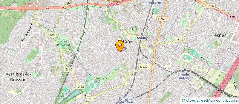localisation de l'entreprise NABILA à ANTONY