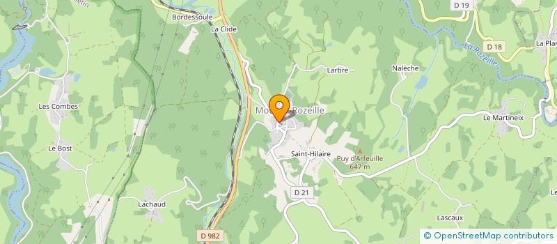 localisation de l'entreprise NABLANC-CARNEIRO à MOUTIER-ROZEILLE