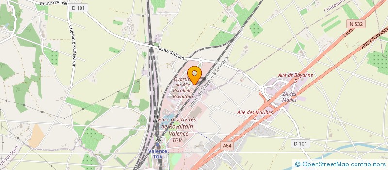 localisation de l'entreprise NABOCO  CHATEAUNEUF-SUR-ISERE