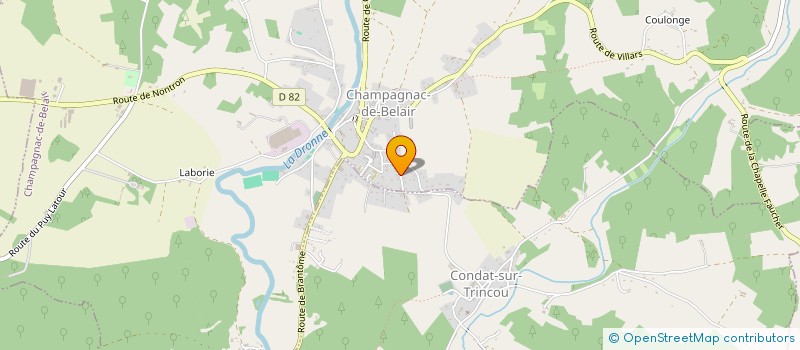 localisation de l'entreprise NABOULET MAGNAC à LA CHAPELLE-FAUCHER