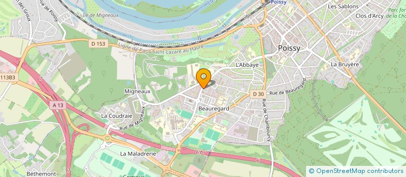 localisation de l'entreprise NABRI  POISSY