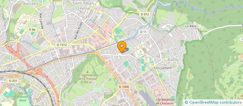 localisation de l'entreprise NABS 73 ETANCHEITE  LA RAVOIRE