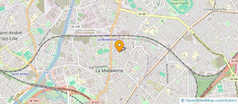 localisation de l'entreprise NABUCOM à LA MADELEINE