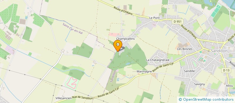 localisation de l'entreprise NAC FINANCES à SANDILLON