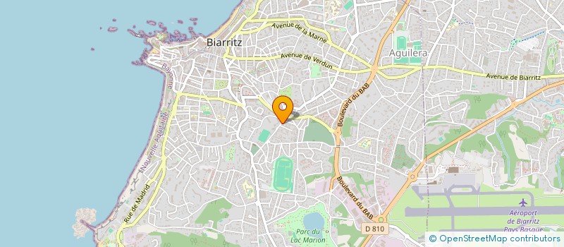 localisation de l'entreprise NAC IMMO à BIARRITZ