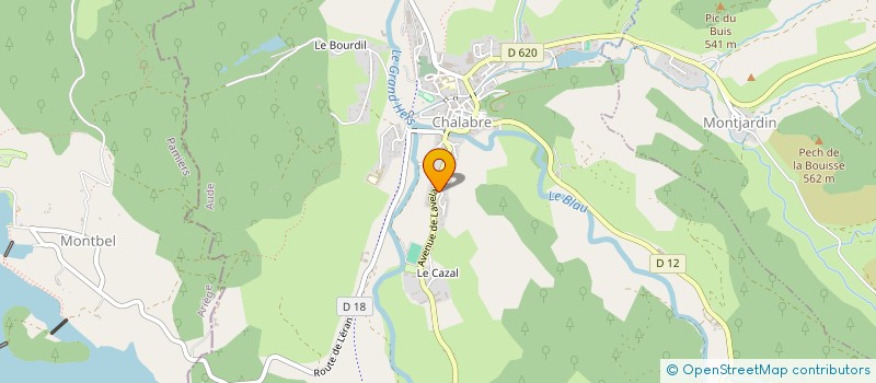 localisation de l'entreprise NACAN  CHALABRE