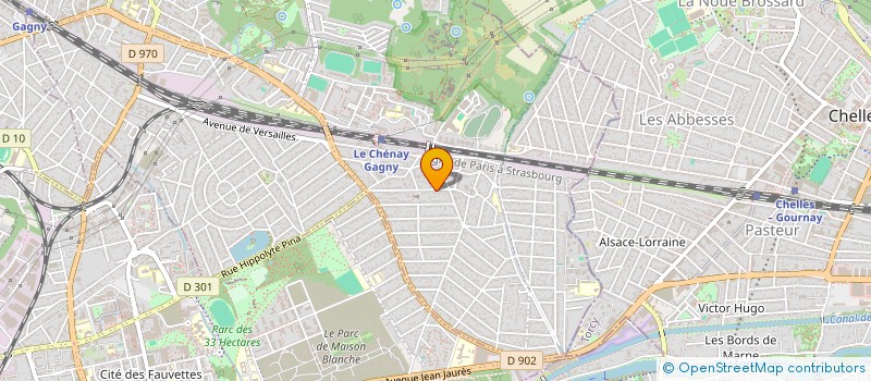 localisation de l'entreprise NACAO CAPOEIRA 93  GAGNY