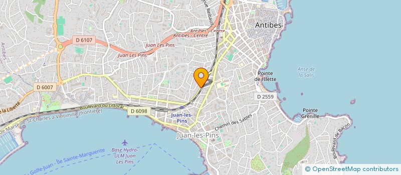 localisation de l'entreprise NACAO CAPOEIRA COTE D AZUR à ANTIBES