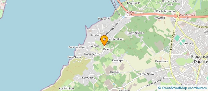 localisation de l'entreprise NACATOLI  PLOUGASTEL-DAOULAS