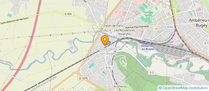 localisation de l'entreprise NACB  SAINT-DENIS-EN-BUGEY