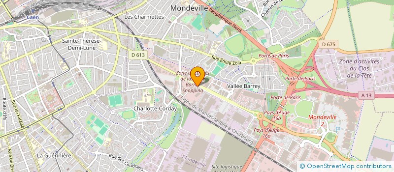 localisation de l'entreprise NACE à MONDEVILLE