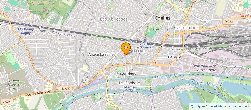 localisation de l'entreprise NACEMA  CHELLES