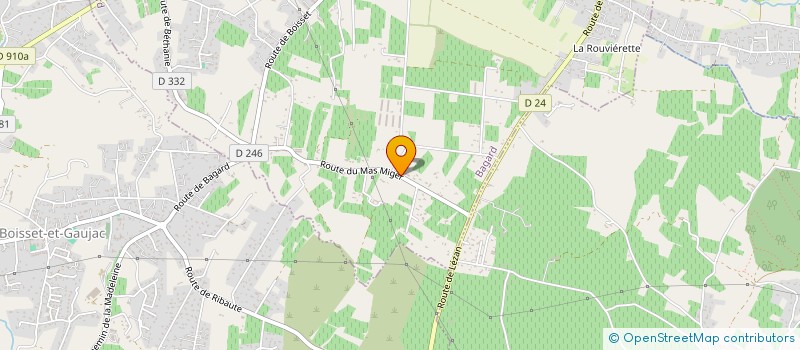 localisation de l'entreprise NACEO TECHNIQUE  BAGARD