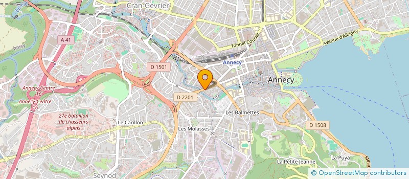 localisation de l'entreprise NACER IMMOBILIER SAS à ANNECY