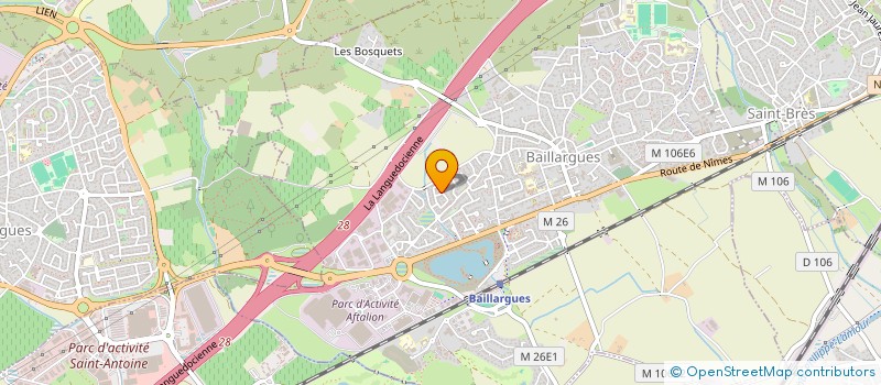 localisation de l'entreprise NACH à BAILLARGUES