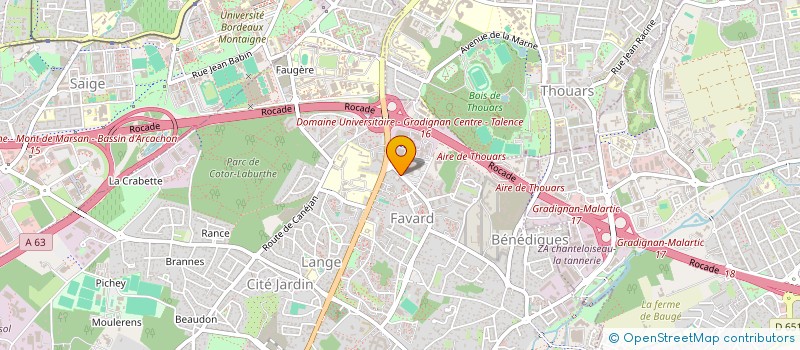 localisation de l'entreprise NACHASALA  GRADIGNAN