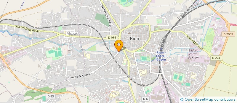 localisation de l'entreprise NACHET  RIOM