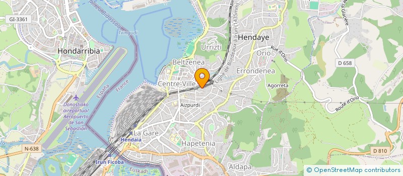 localisation de l'entreprise NACHI à HENDAYE