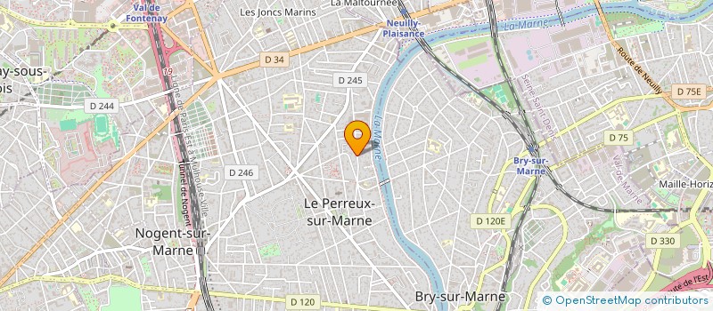 localisation de l'entreprise NACOO 34 à LE PERREUX-SUR-MARNE
