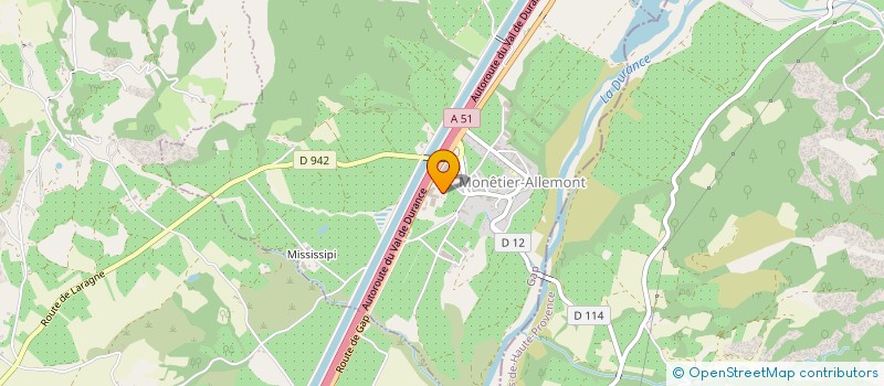 localisation de l'entreprise NACOPAT  MONETIER-ALLEMONT