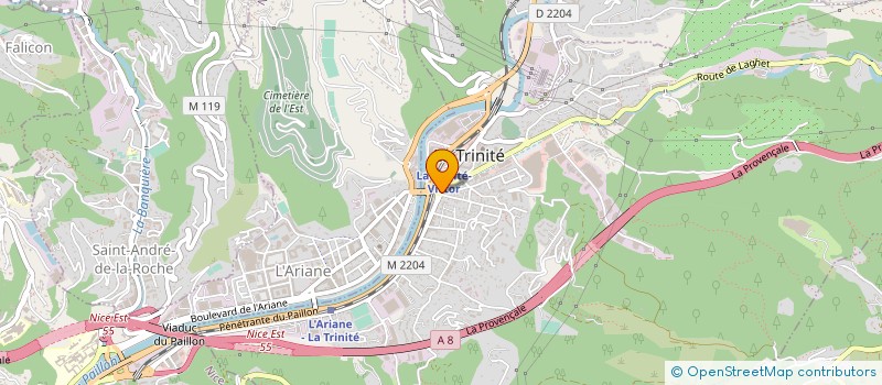 localisation de l'entreprise NACRYL à LA TRINITE
