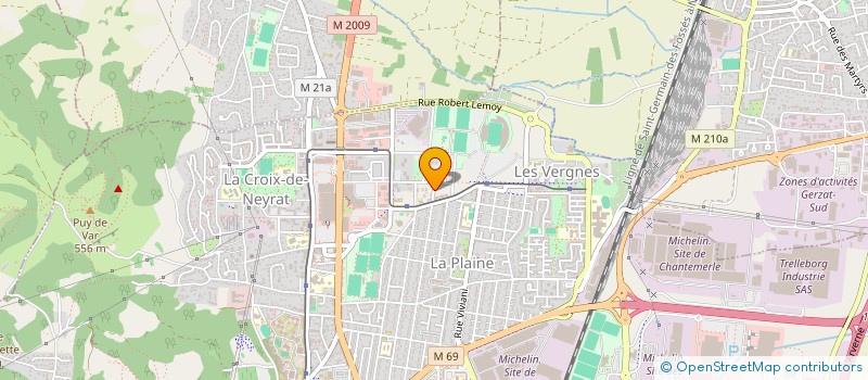 localisation de l'entreprise NACUP  CLERMONT-FERRAND