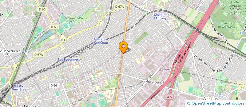 localisation de l'entreprise NACY à ANTONY