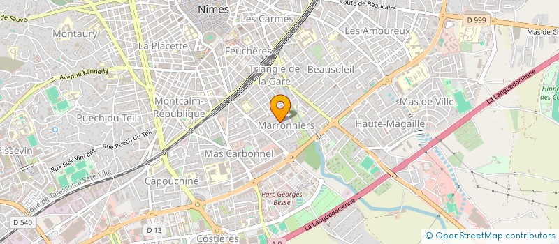localisation de l'entreprise NAD'ESTHETIQUE à NIMES