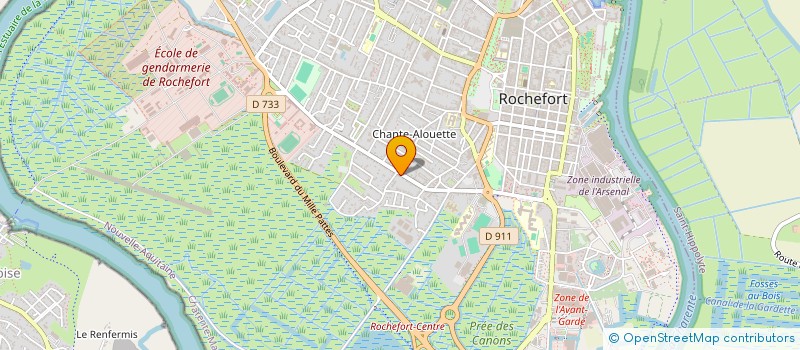 localisation de l'entreprise NAD EXOTIC à ROCHEFORT