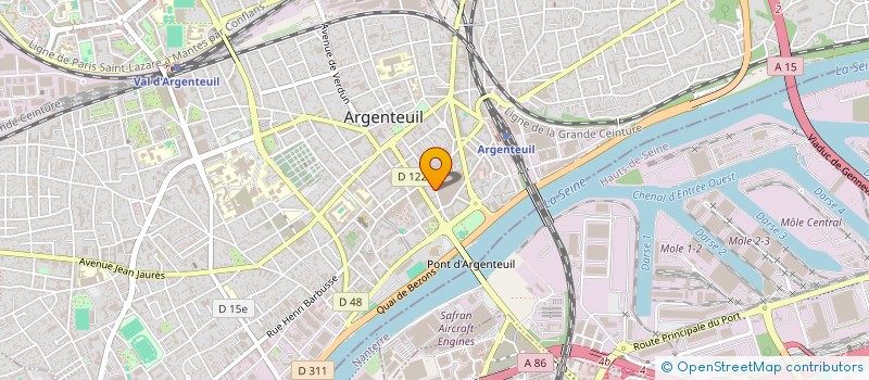 localisation de l'entreprise NADA à ARGENTEUIL