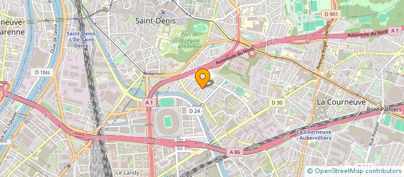 localisation de l'entreprise NADA-BAT  SAINT-DENIS