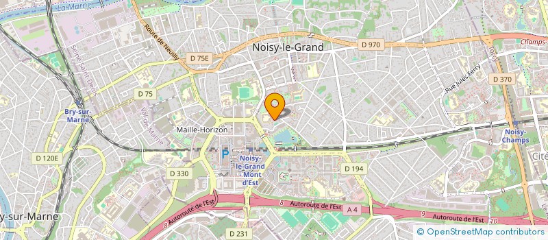 localisation de l'entreprise NADA SANTE BEAUTE (NSB) à NOISY-LE-GRAND