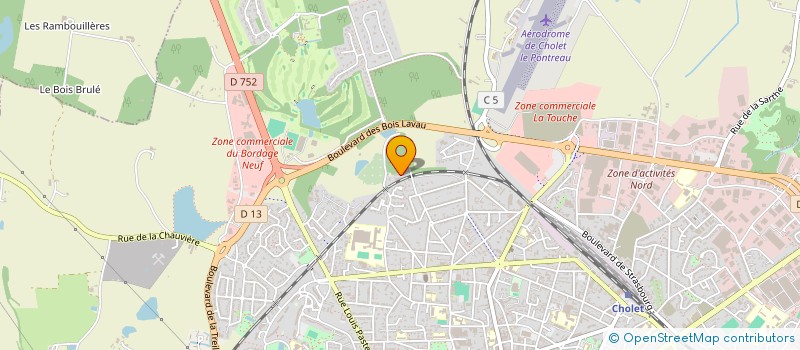 localisation de l'entreprise NADAK à CHOLET