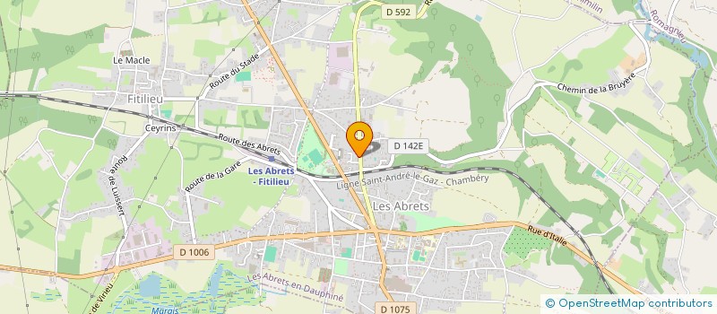 localisation de l'entreprise NADALA  LES ABRETS-EN-DAUPHINE