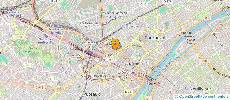 localisation de l'entreprise NADALEX à COURBEVOIE