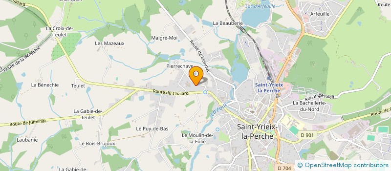 localisation de l'entreprise NADAS à SAINT-YRIEIX-LA-PERCHE