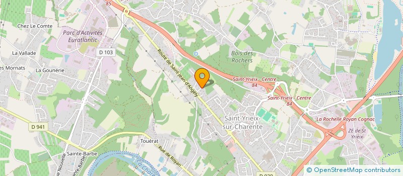 localisation de l'entreprise NADAUD à SAINT-YRIEIX-SUR-CHARENTE