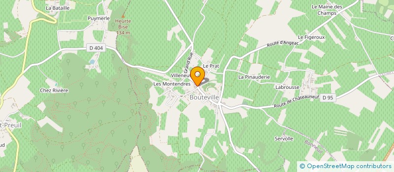 localisation de l'entreprise NADAUD SIVAUJON à BOUTEVILLE