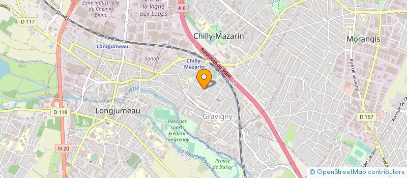 localisation de l'entreprise NADAUR à CHILLY-MAZARIN