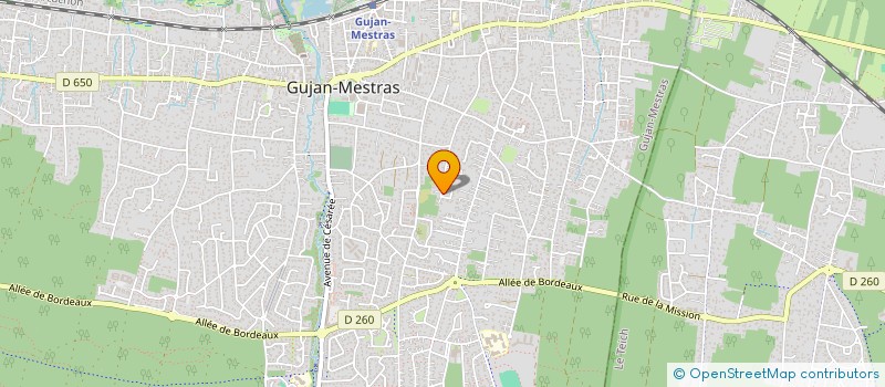 localisation de l'entreprise NADEAU-HUET-BURS  GUJAN-MESTRAS