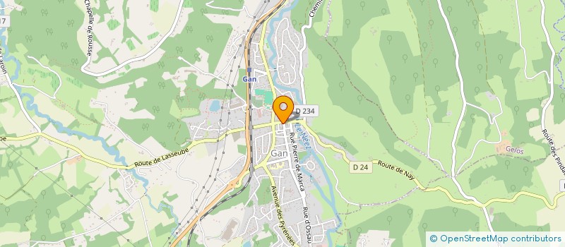 localisation de l'entreprise NADEGE à GAN